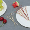 18cm Handmade Bamboo Knotted Stick Scissor Skewer