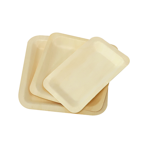 8 Inch Wooden Plate For Parties Takeout