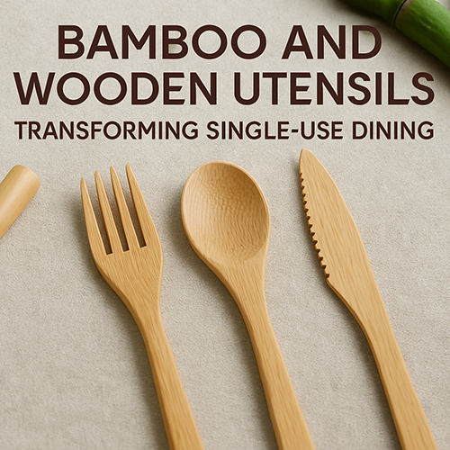 Bamboo and Wooden Utensils Transforming Single-Use Dining
