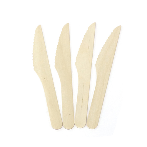 Disposable Wooden Knife Cutlery 100 Compostable