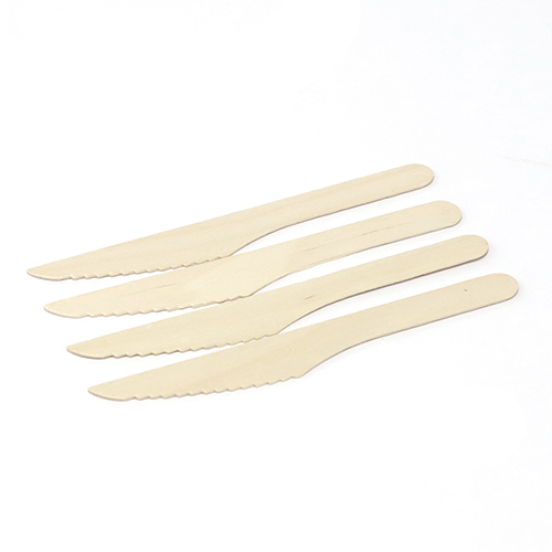 Disposable Wooden Knife Cutlery 100 Compostable