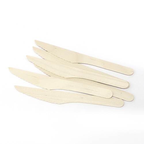 Disposable Wooden Knife Cutlery 100 Compostable