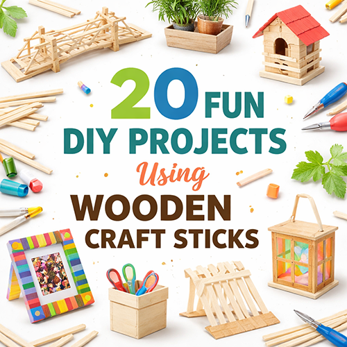 20 Fun DIY Projects Using Wooden Craft Sticks