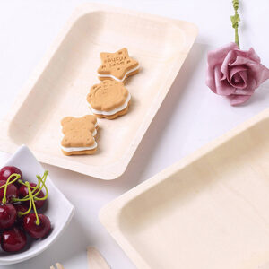 7 Inch Eco-Friendly Disposable Wooden Plates