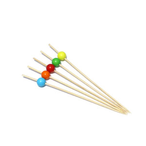9cm Disposable Fruit Decoration Bamboo Stick