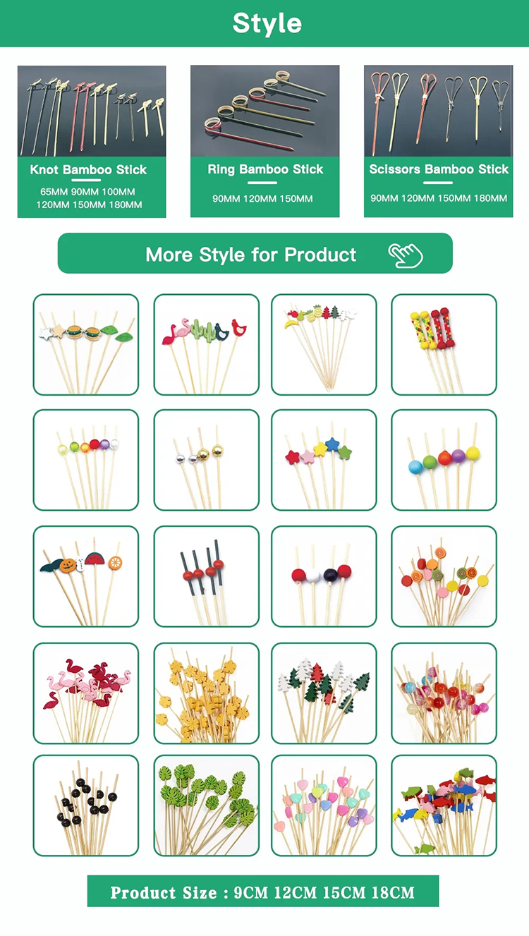 Bamboo Cocktail Picks and Fruit Skewers