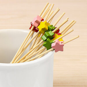 Bamboo Cocktail Picks for Fruit and Drinks