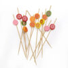Bamboo Fruit Skewers Decorative Toothpicks