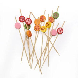 Bamboo Fruit Skewers Decorative Toothpicks