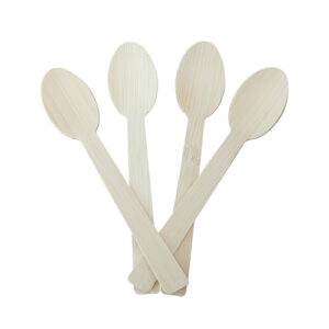 Bamboo Spork and Spoon Disposable Utensils