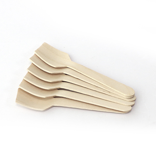 Disposable Wooden Mini Dessert Spoons