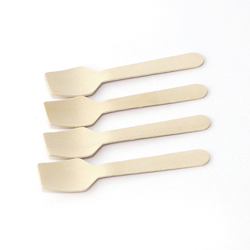 Disposable Wooden Mini Dessert Spoons