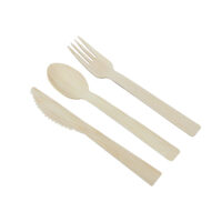 Eco-Friendly Bamboo Cutlery for Takeout Food