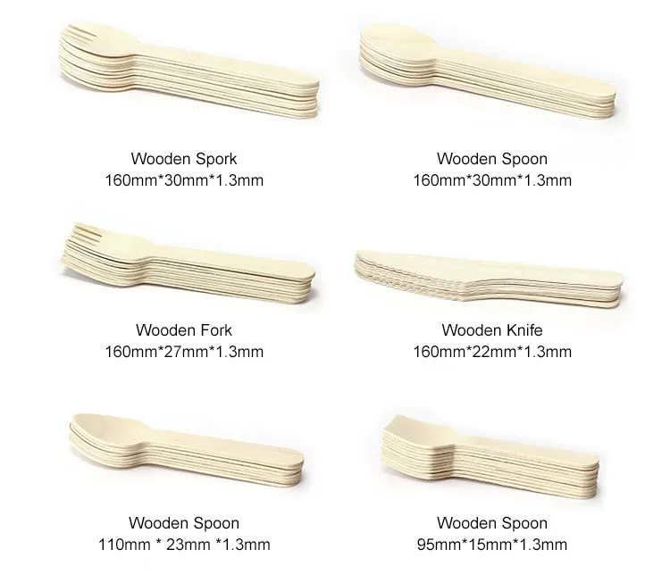 Mini Wooden Spoons For Coffee Dessert Catering