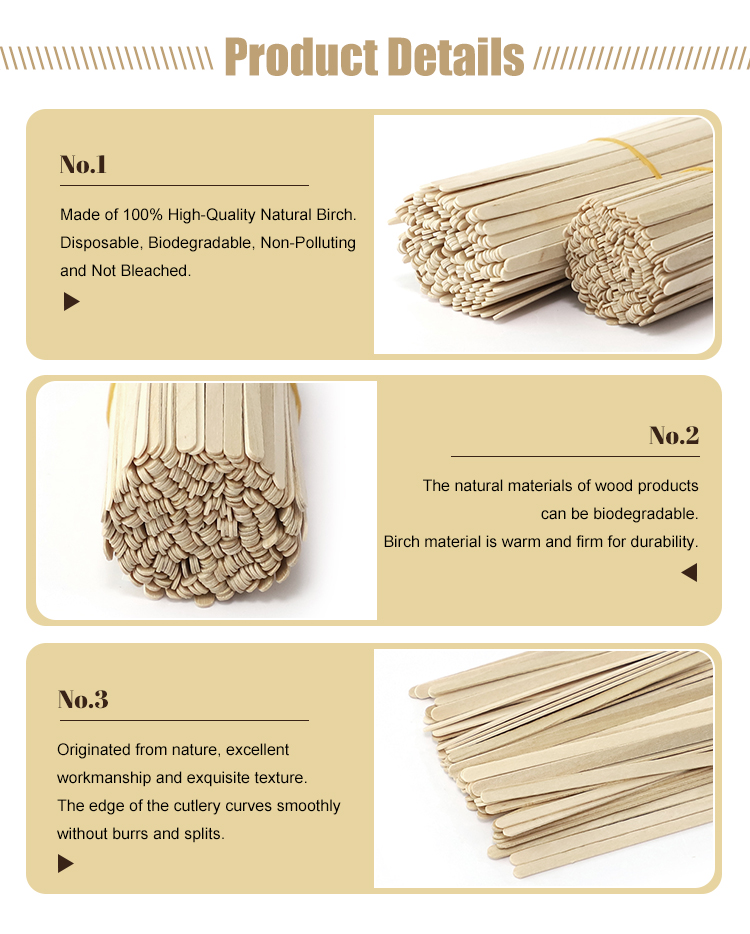 Natural Birch Wood Coffee Stirrer