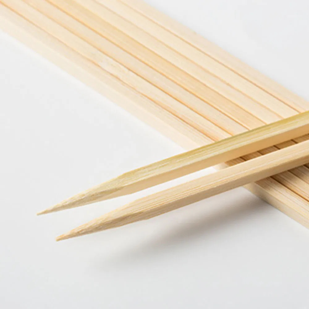 Square Bamboo Skewers 17cm Natural Bamboo Stick