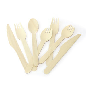 Wooden Disposable Cutlery Set