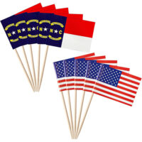 Wooden Toothpick Flags for Party Decoration