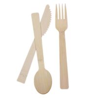 100% Bamboo 6.7 Utensils Set