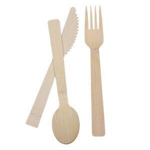 100% Bamboo 6.7 Utensils Set