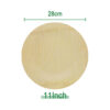 11 Inch Round Bamboo Plates