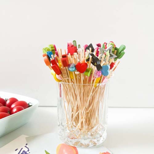 12cm Bamboo Cocktail Toothpicks