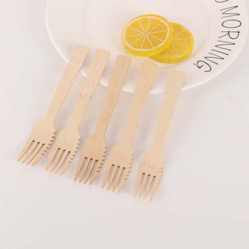14cm Bamboo Disposable Fork