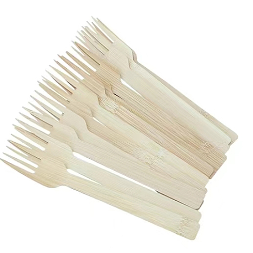 160mm Mini Disposable Bamboo Fork