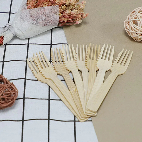 160mm Mini Disposable Bamboo Fork