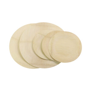Biodegradable 9 Inch Round Bamboo Plates