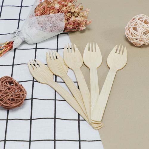 Biodegradable Bamboo Spork Custom Packaging