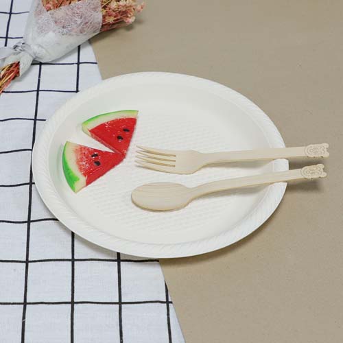 Biodegradable Bamboo Spork Custom Packaging