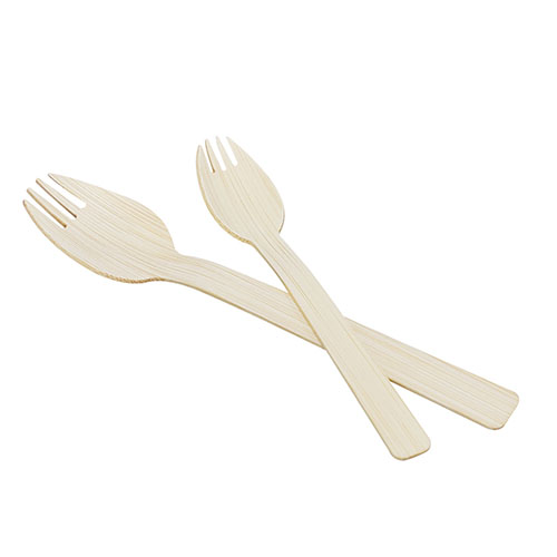 Bulk Eco-Friendly 14cm Bamboo Spork