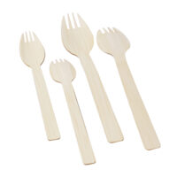 Disposable 140mm Bamboo Spork