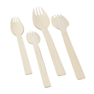 Disposable 140mm Bamboo Spork