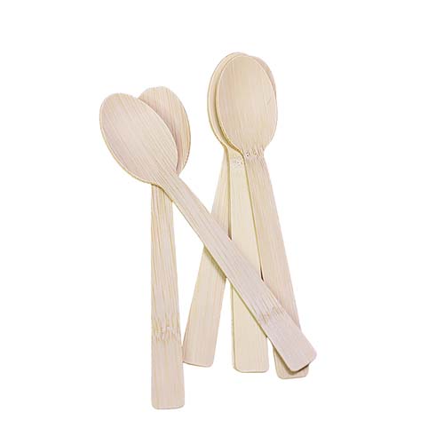 Disposable Bamboo 170mm Soup Spoon