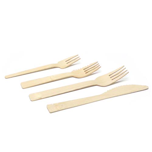 Disposable Utensils 160mm Bamboo Fork