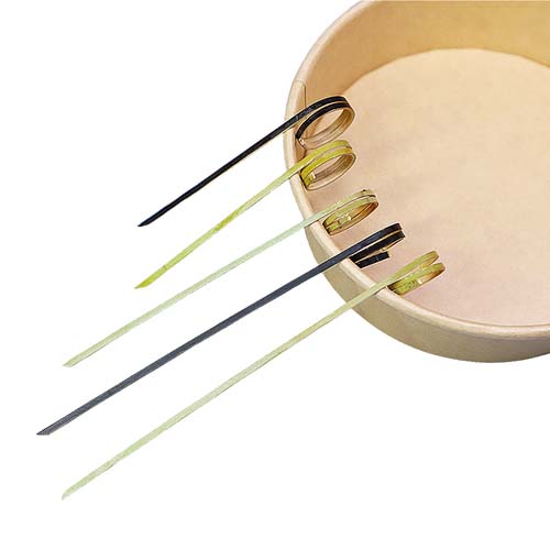 Knotted Bamboo Fruit Skewers