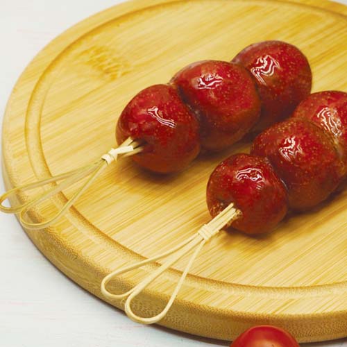 Knotted Bamboo Fruit Skewers