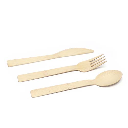 Natural Bamboo Fork Knife Set