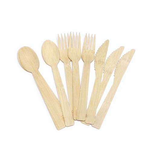Natural Bamboo Fork Knife Set