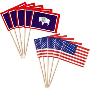 Party Decoration Wooden Toothpick Flags
