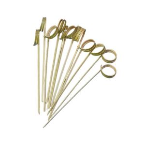 Wholesale 12cm Bamboo Knotted Skewers
