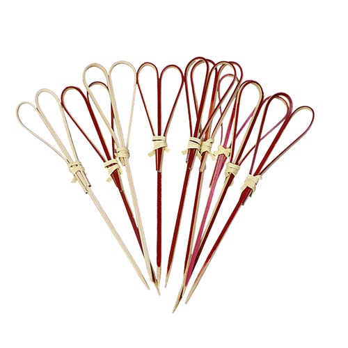 12cm Knotted Bamboo Skewers