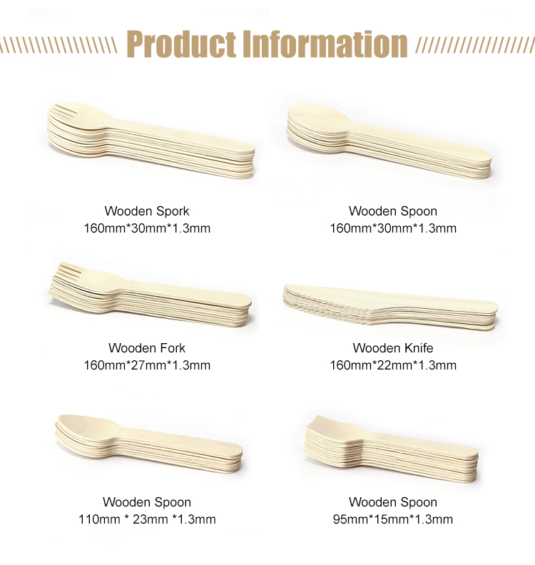 140mm Wooden Soup Spoon