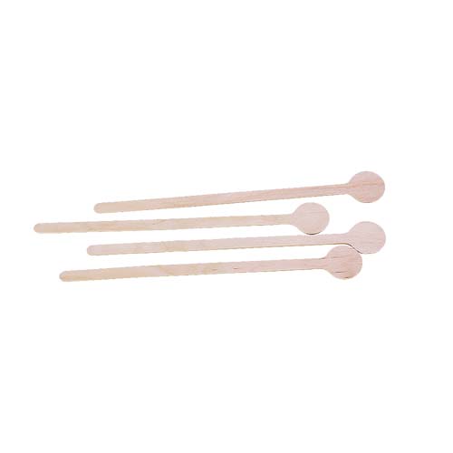 150mm Round Head Wooden Coffee Stirrers
