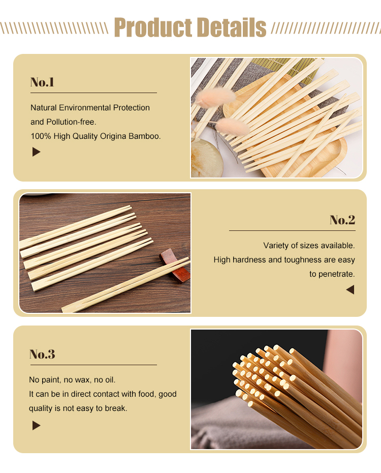 Compostable 21cm Bamboo Chopsticks