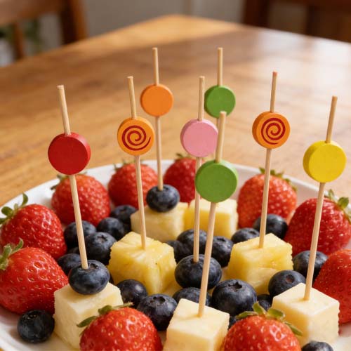 Decorative Bamboo Fruit Toothpicks