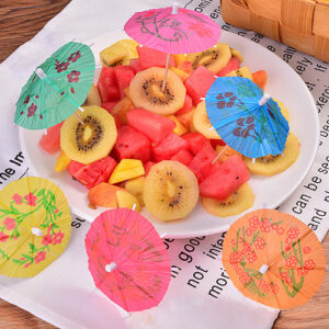 10cm Wooden Umbrella Picks