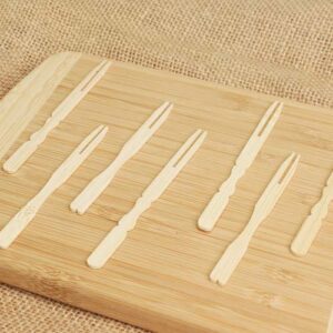 12cm Bamboo Fruit Forks
